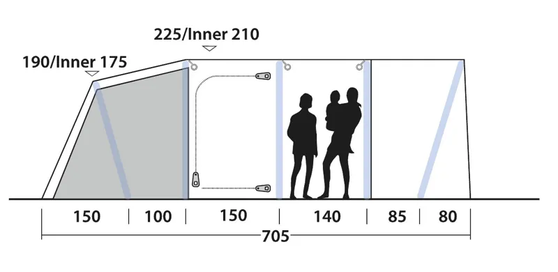 Outwell Forestville 6SA Inflatable Tent - 2023 Model-3